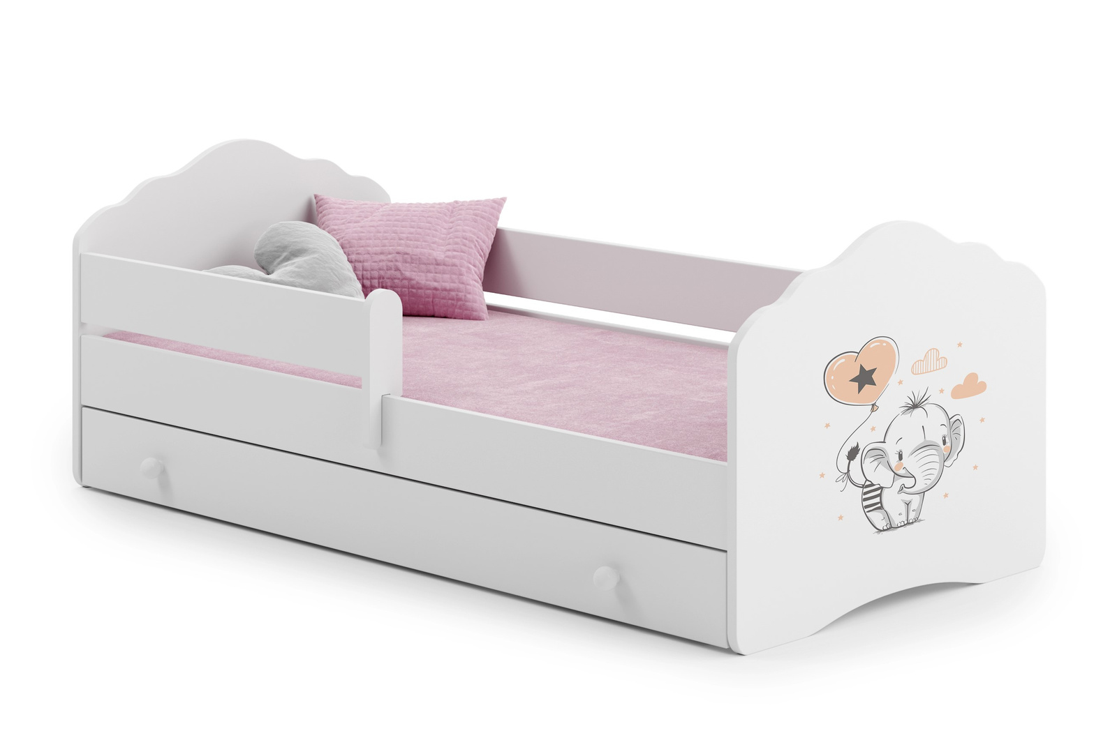 Детская кровать FALA с ящиком 160x80 Baby elephant