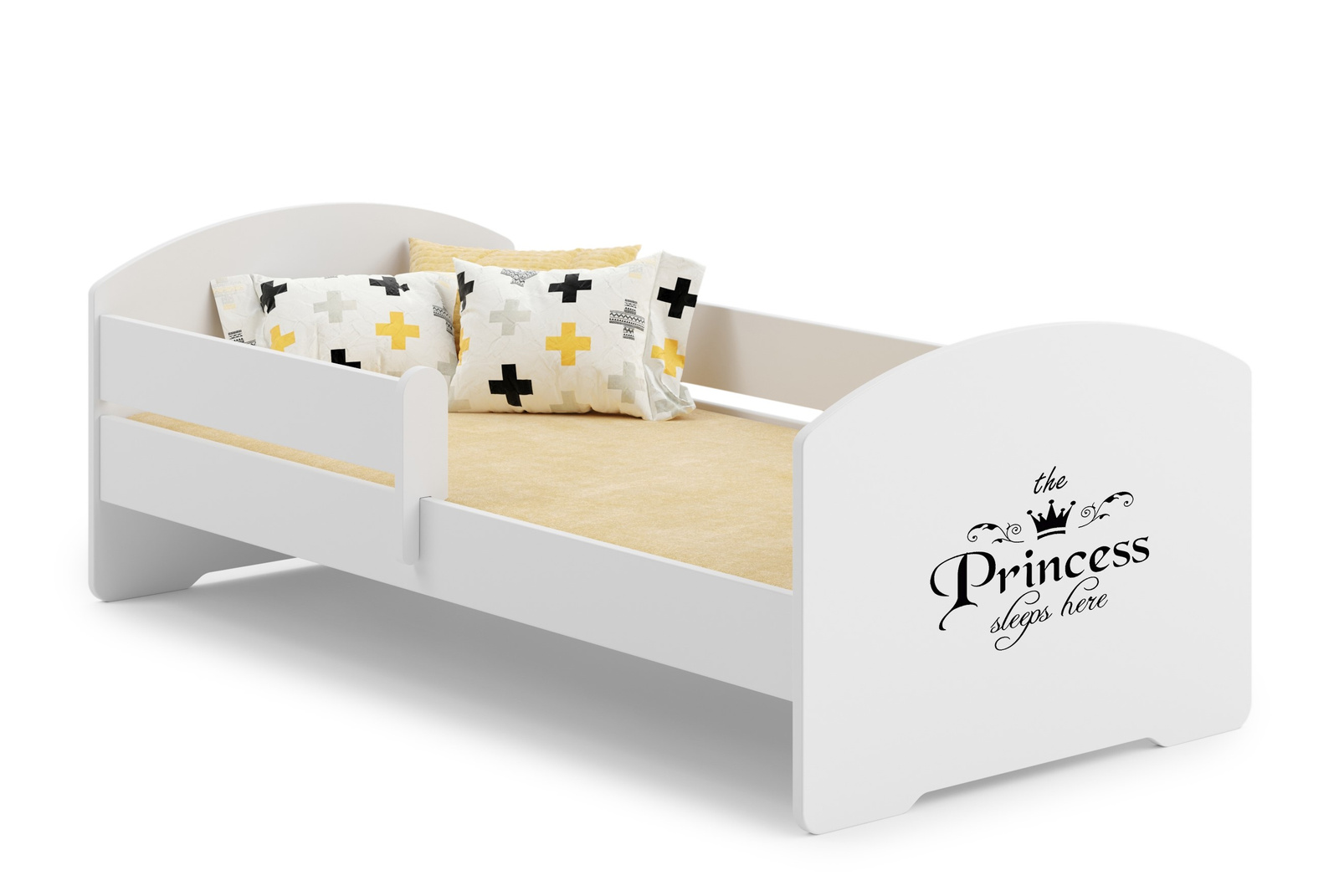 Детская кровать LUK 160x80 с бортиками Princess