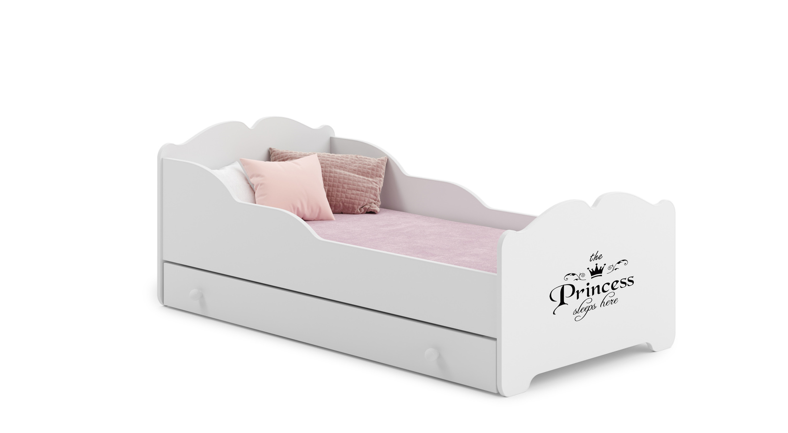 Детская односпальная кровать с ящиком Anna Princess 140x70