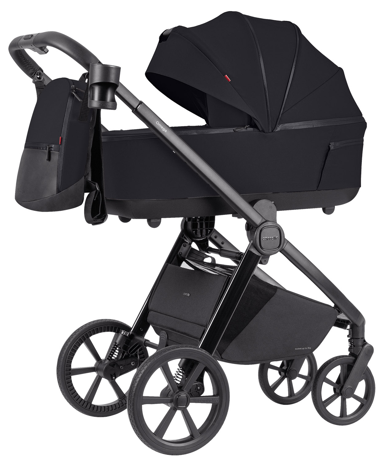 Carrello Omega Plus CRL-6540/1 2024 2in1 Cosmo Black Детская коляска