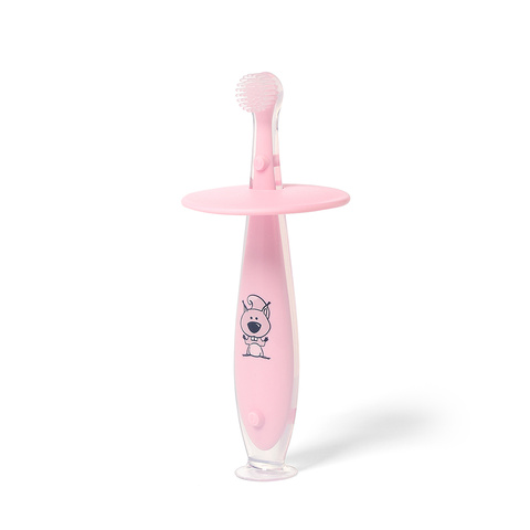 Безопасная зубная щетка 6+ мес. BabyOno 551/02 pink