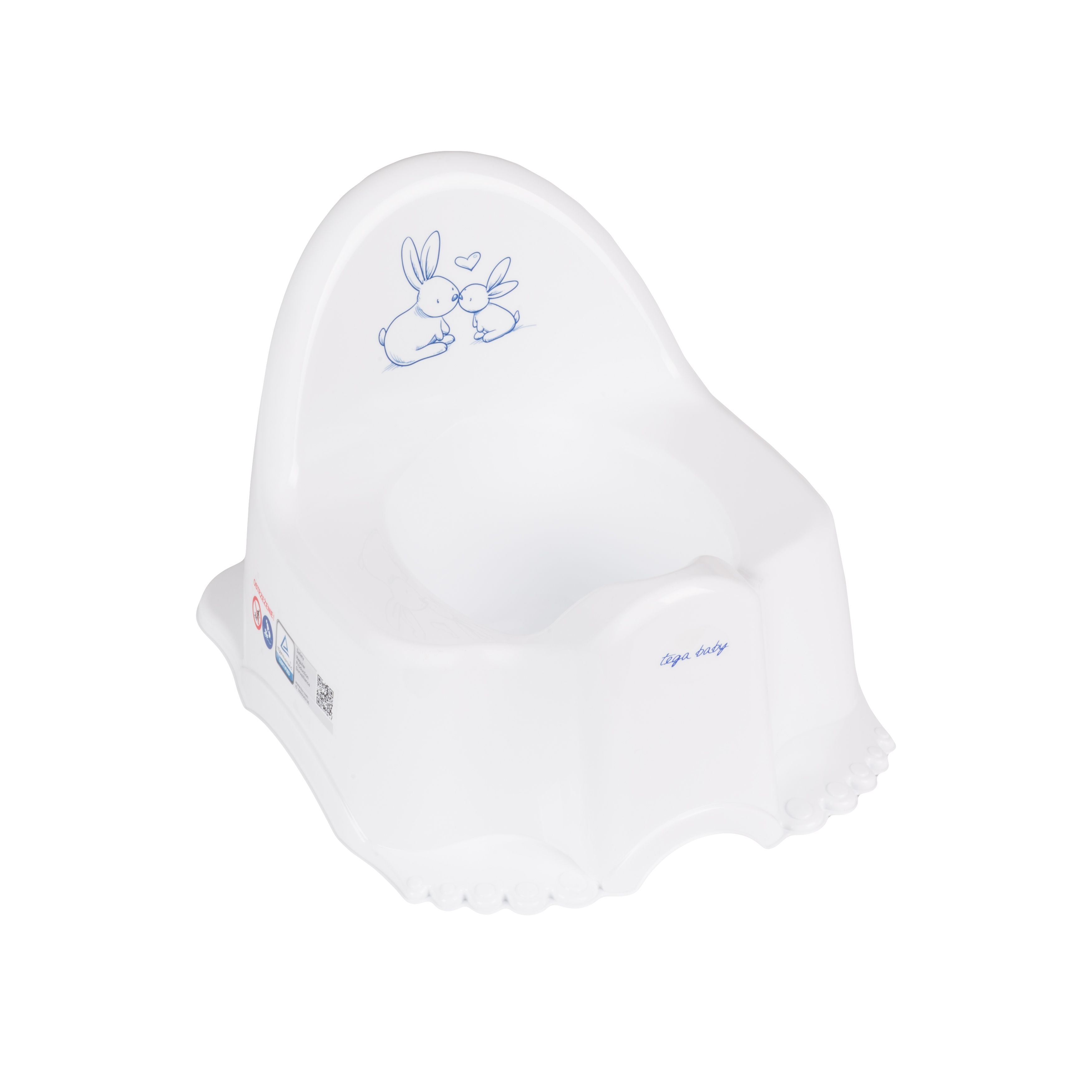 Podiņš muzikālais ECO RABBITS white TegaBaby PO-059-103