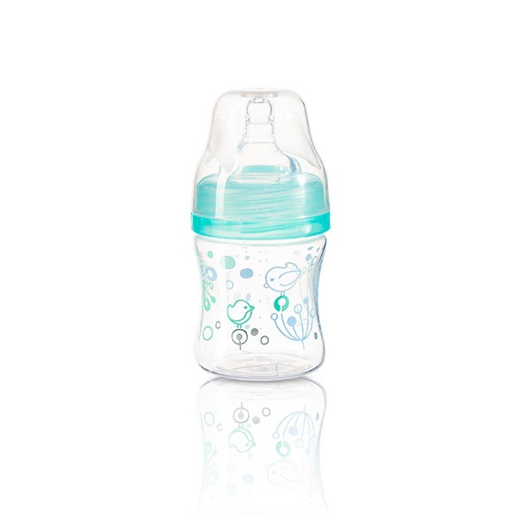 Pudele ar plato kakliņu 120 ml BabyOno 402/03 blue