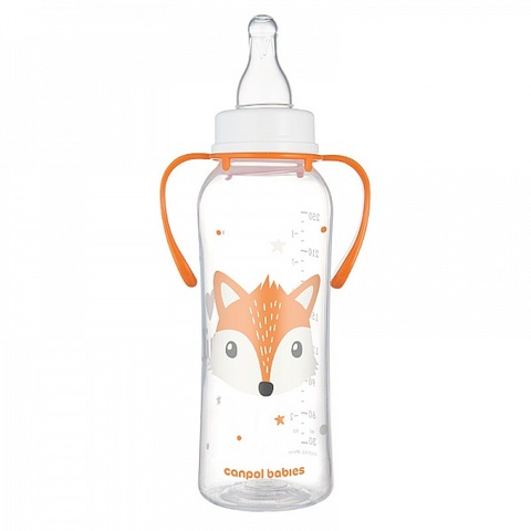 Pudele PC 250 ml ar rokturiem 11/845 orange