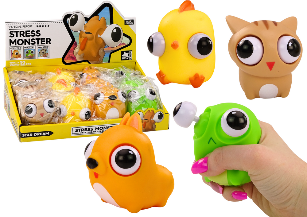 Anti-stress Toy Happy Monster Gniotek Sensory MIX