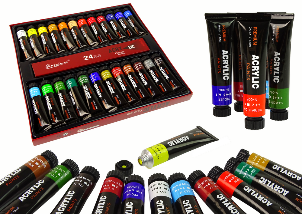 Artist's Paint Kit In A Tube Of 24 Colors