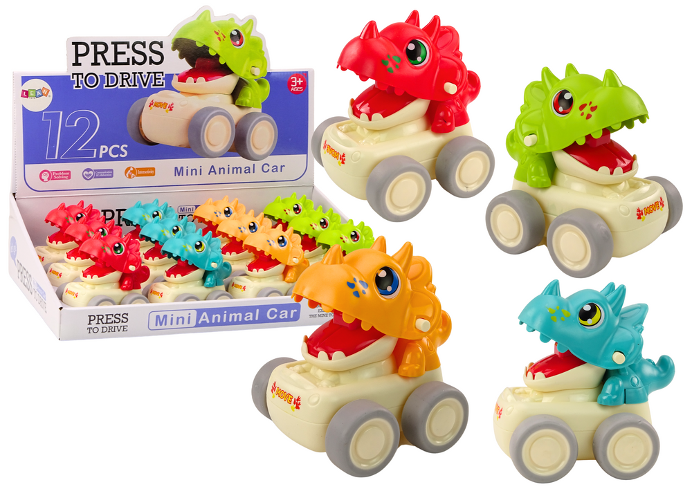 Car Dinosaur Triceratops Push Drive 4 Types