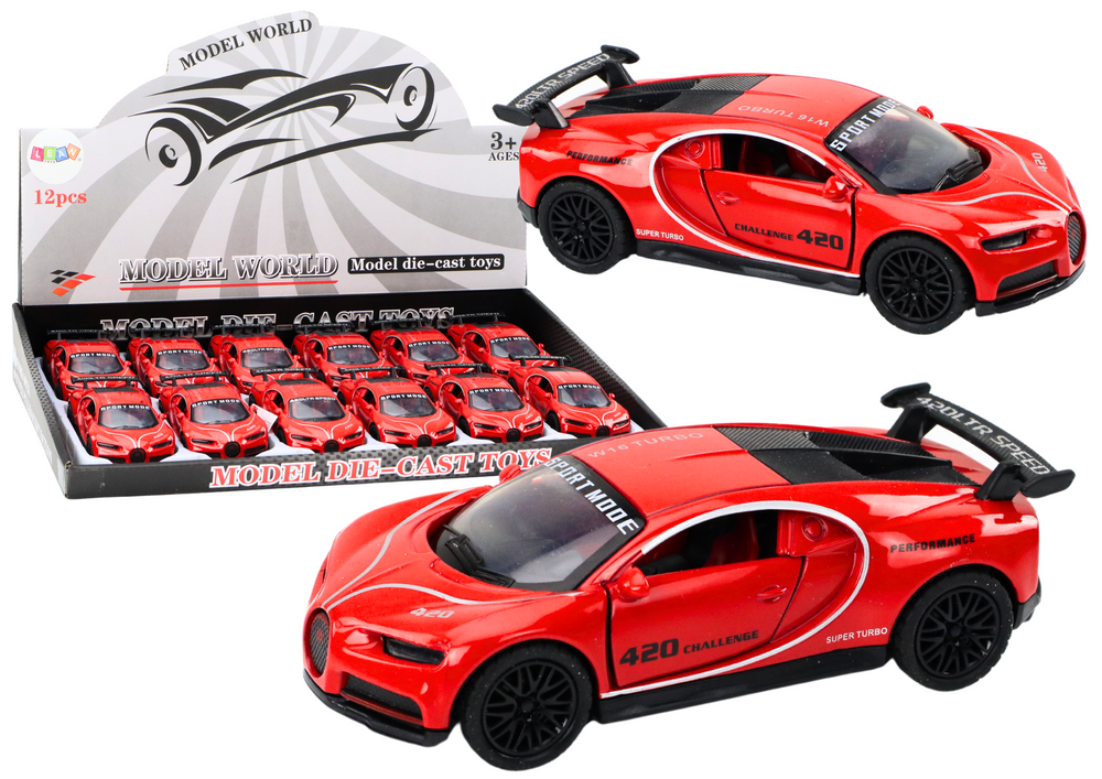 Car Sports Car 1:32 Friction Drive Red