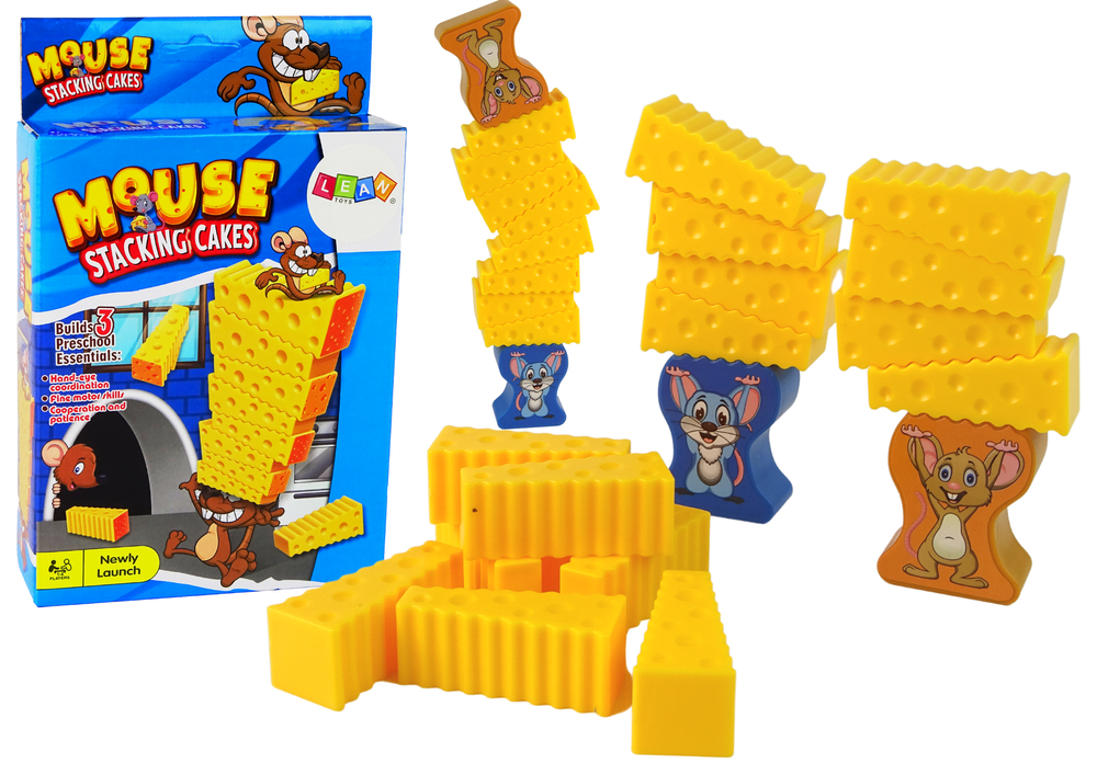 Cheese Tower Hungry Mouse Skill Game  Build a Cheese Tower