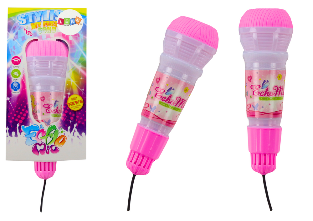 Children's Microphone Echo Light Pink