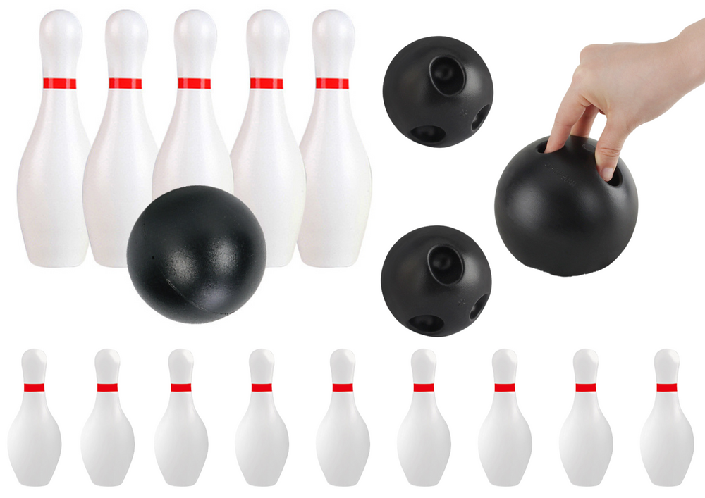 Classic Bowling Set Two Balls 10 Pins Skill Game