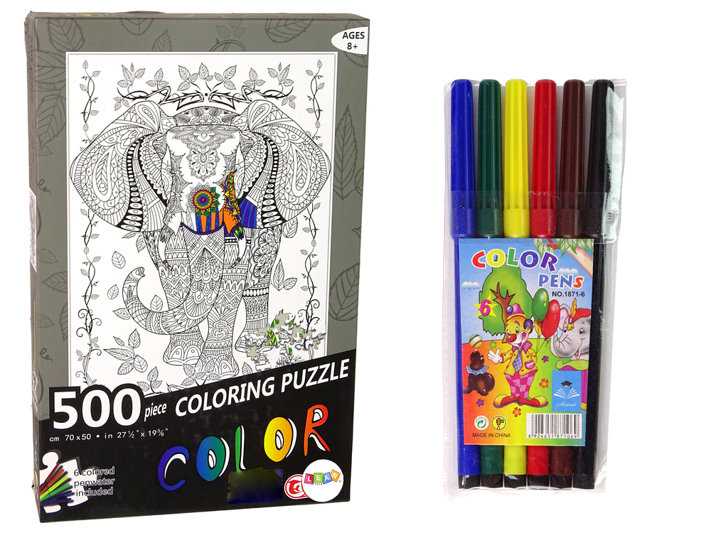 Colours Puzzle 500 Elephant