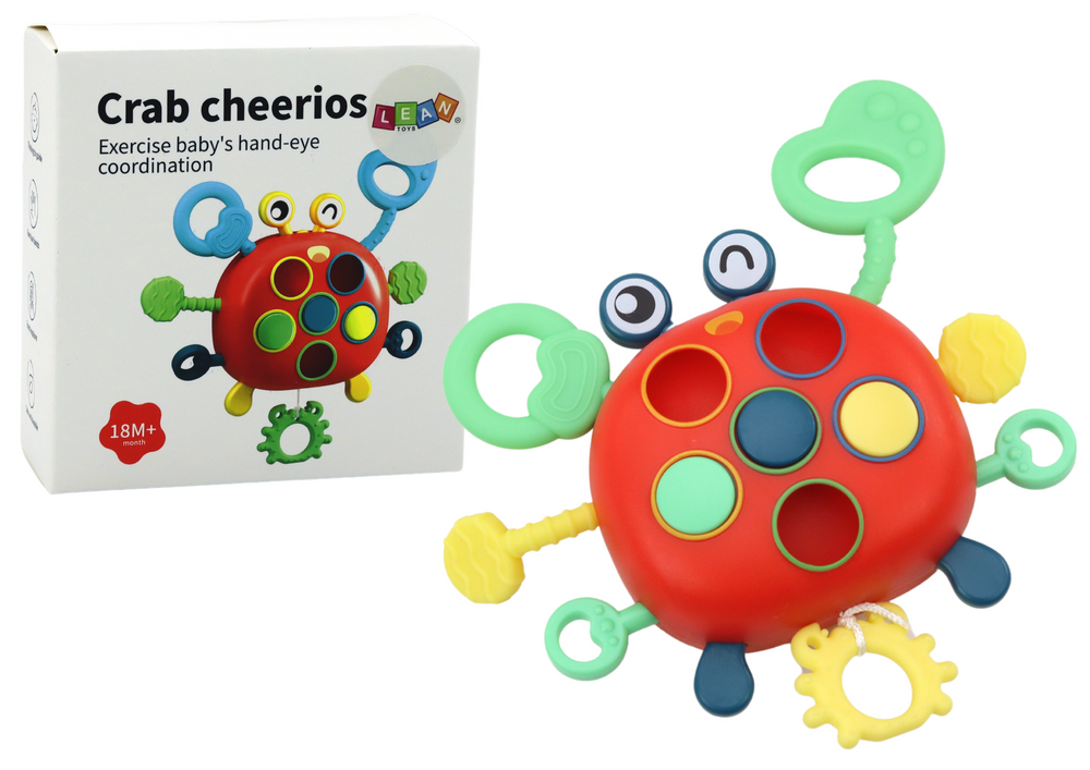 Crab Sensory Interactive Educational Toy For Children Teether