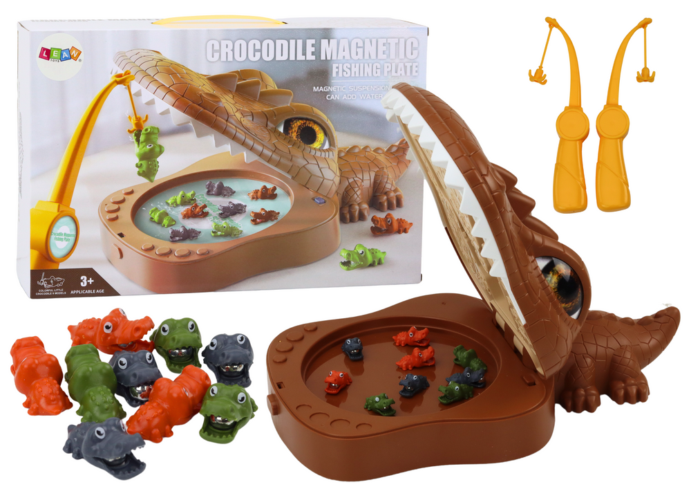 Crocodile Fishing Game Magnetic Brown Crocodile