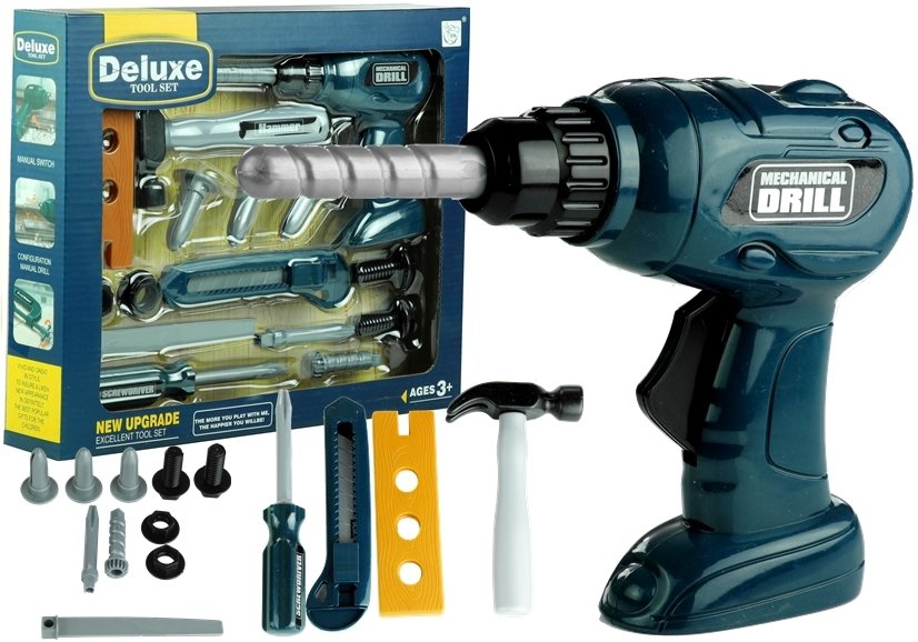 Deluxe Tool Set Cordless Drill Hammer Screwdriver