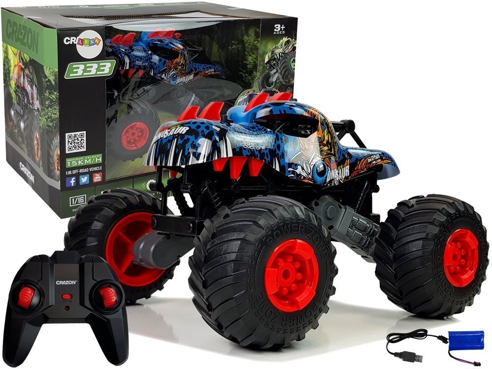 Dinosaur Remote Control Terrain Car with Big Wheels 2.4G