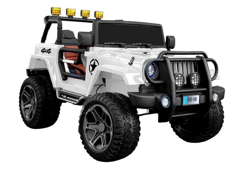 Двухместный детский электромобиль Jeep WXE-1688 4x4 White