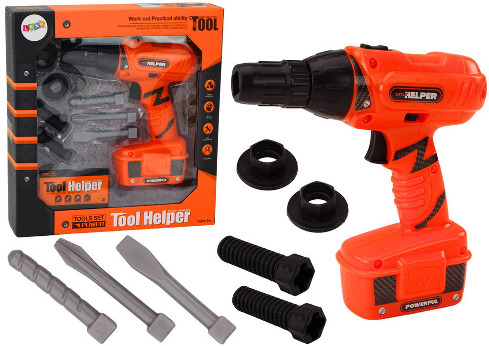 DIY Battery Powered Drill Orange Drills Screws