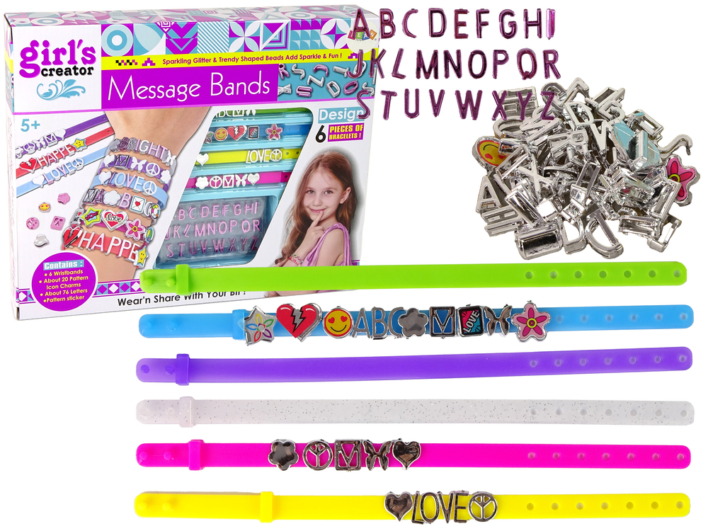 DIY Jewellery Bracelet Pendant Kit Letters