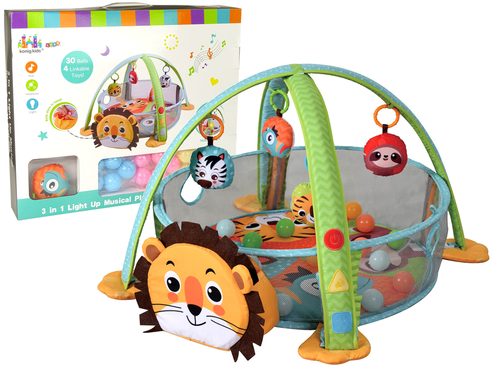 Educational Mat Lion Playpen Balls for Baby