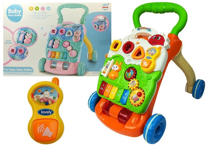 Educational Pusher for Babies with piano