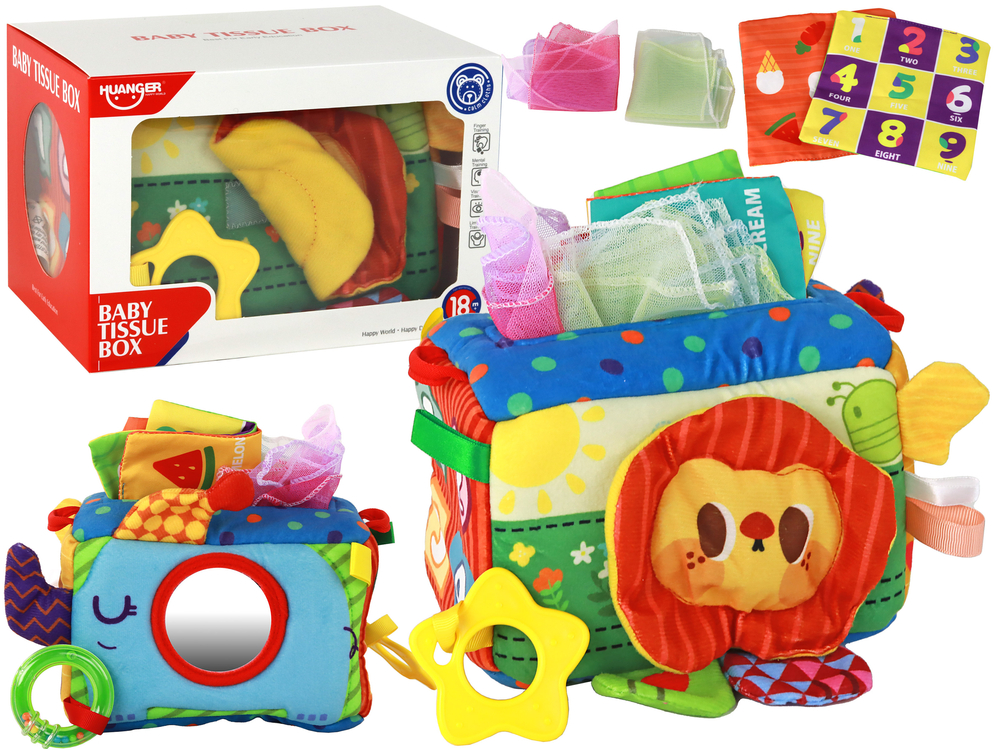 Educational Sensory Toy Tissue Box Lion