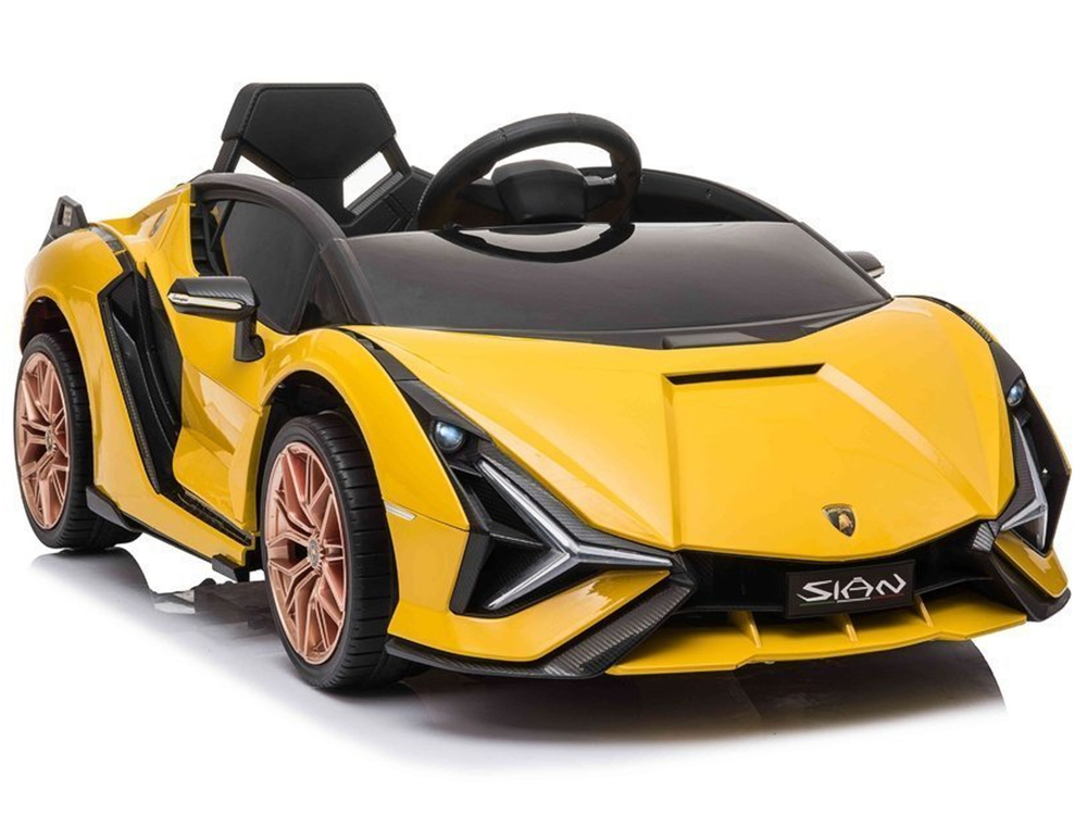 Электрический спортивный автомобиль для детей Lamborghini Sian Yellow