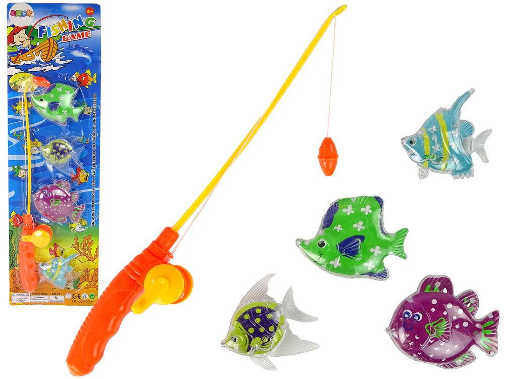 Fishing Game Fish Set  Fish + Fishing Rod