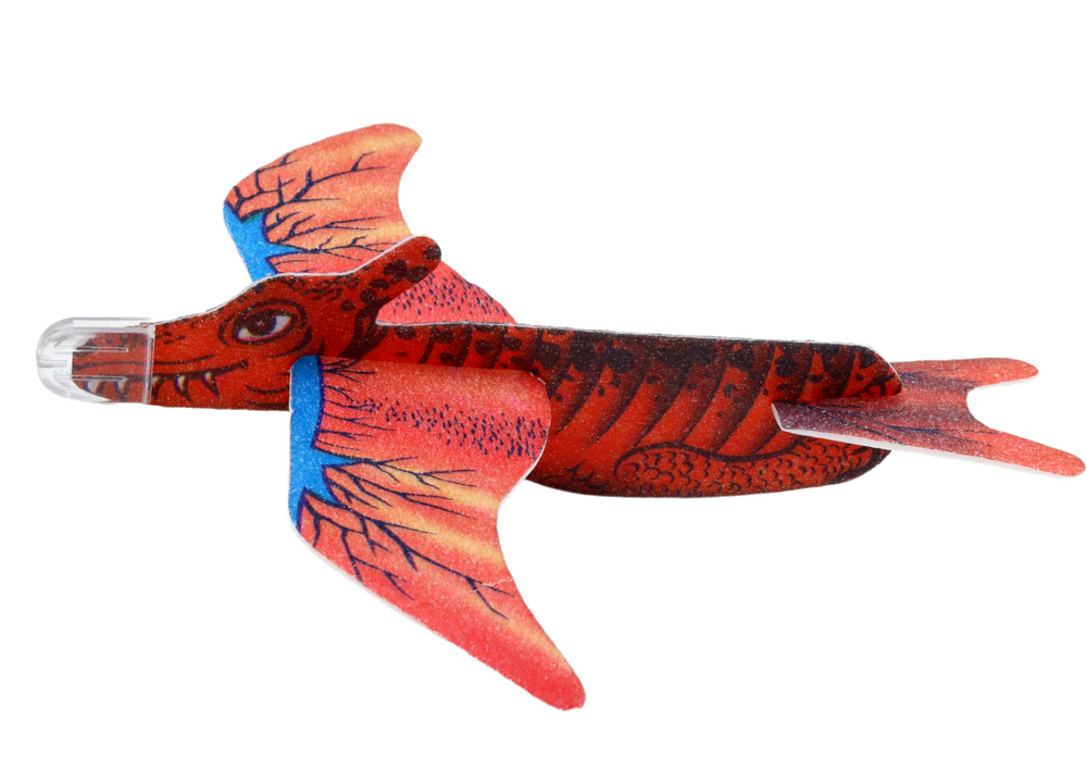 Foam Dinosaur Plane In Red