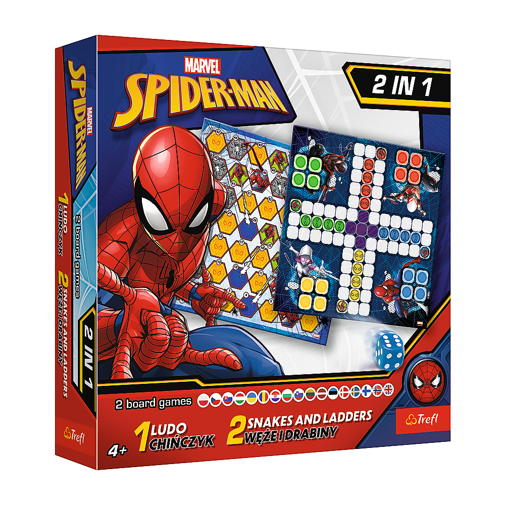 Game 2in1 Chinese Man / Snakes and Ladders - Spider-Man Trefl 02419