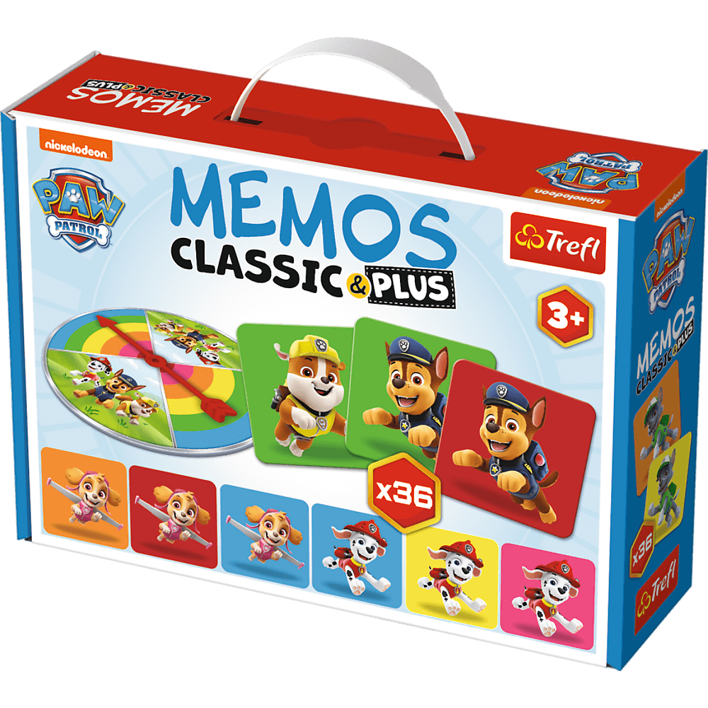 Game Memos Classic and Plus Paw Patrol Trefl 02269