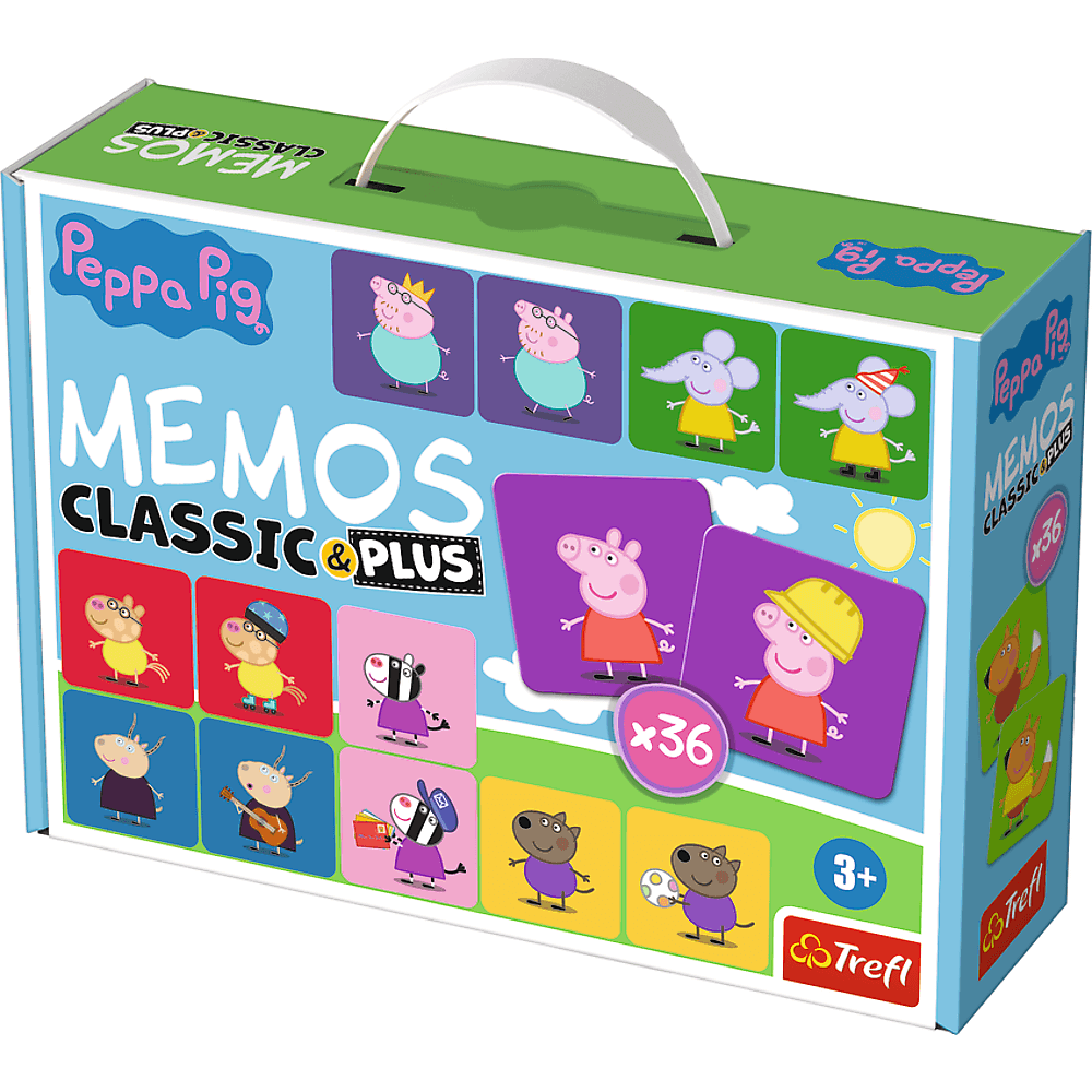 Game Memos Classic and Plus, Peppa Pig Trefl 02270