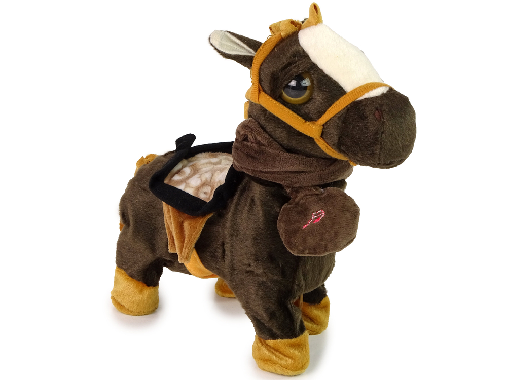 Horse Mascot Interactive Brown Horse Bright Mane Music