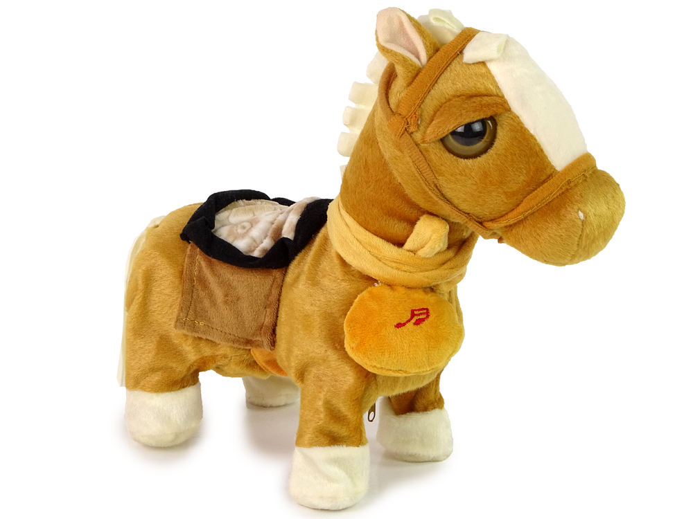 Horse Mascot Interactive Light Brown Horse Light Mane Music