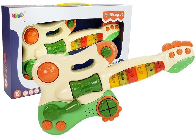 Interactive Baby Piano Guitar Sound Light Green