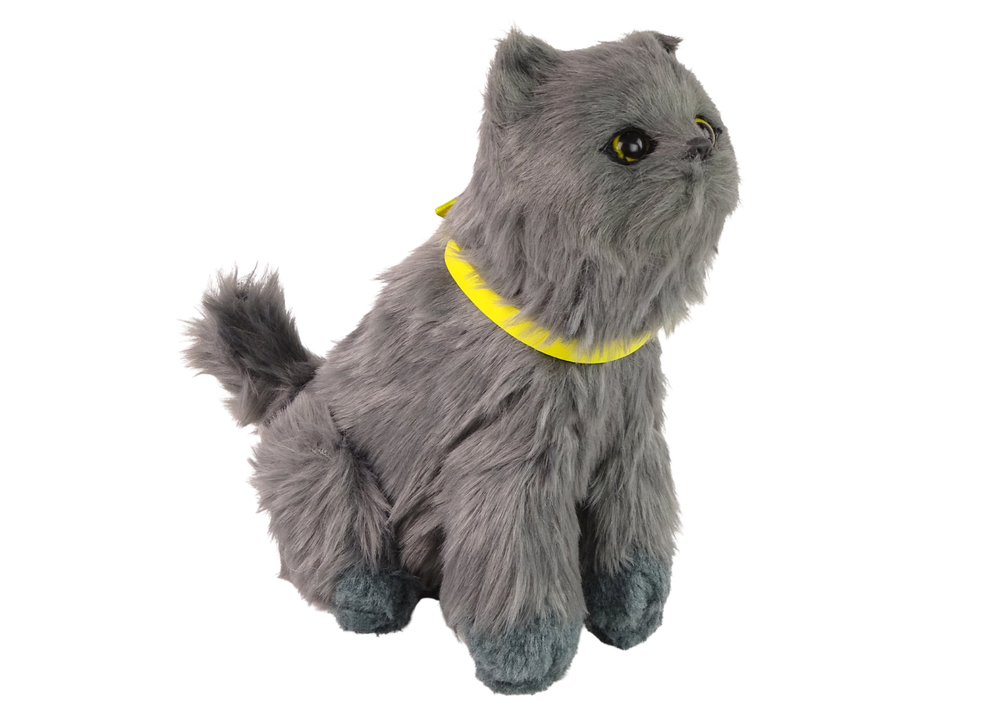 Interactive Plush Kitty Soft fur Stroke its head and learn its functions