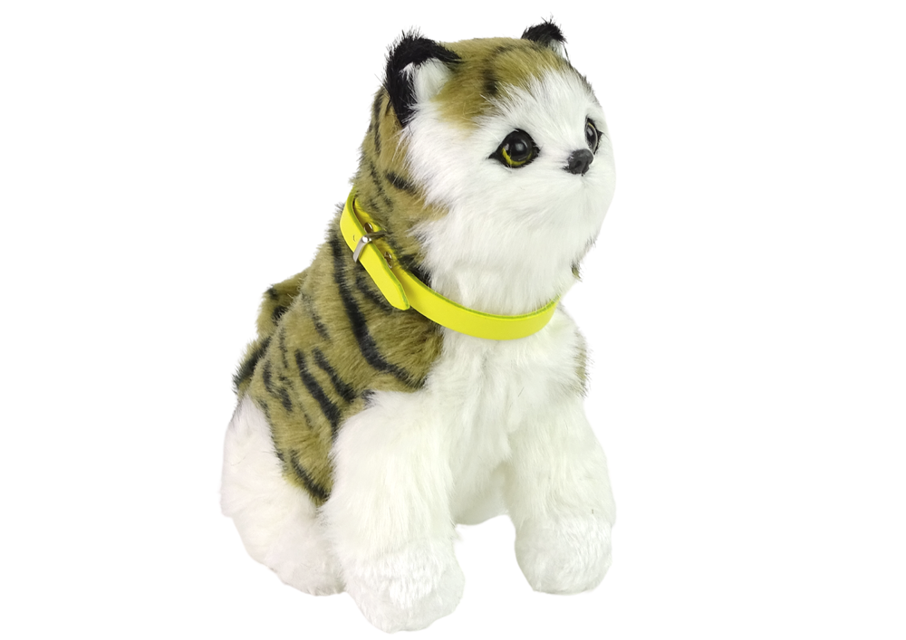 Interactive Plush Kitty Soft fur Stroke its head and learn its functions