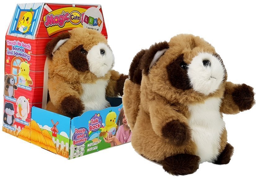 Interactive Talking Raccoon Repeating Words Plush