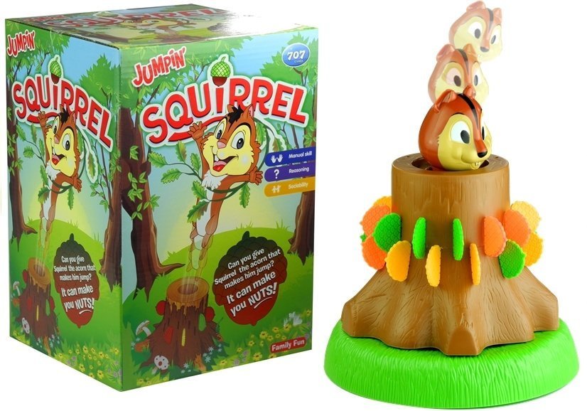 Jumpin' Squirrel Family Game Pop-out Squirrel