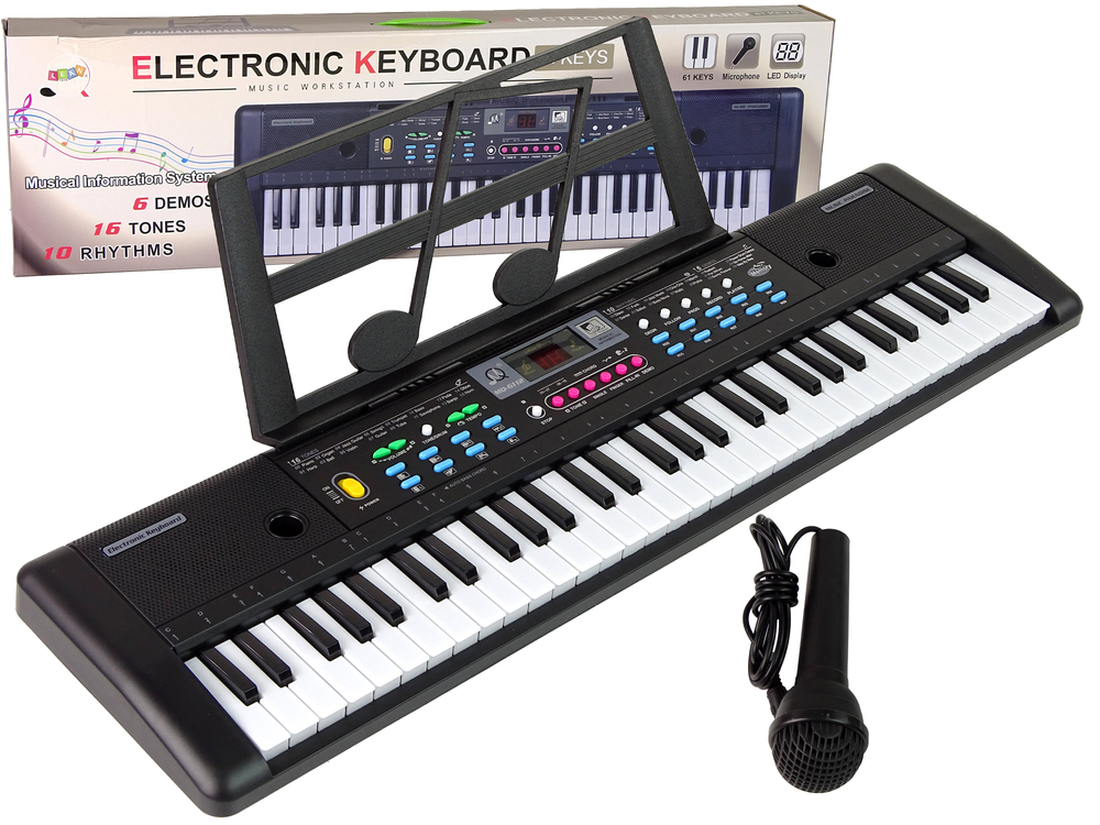 Keyboard MQ-6112 Microphone Note Holder 61 Keys