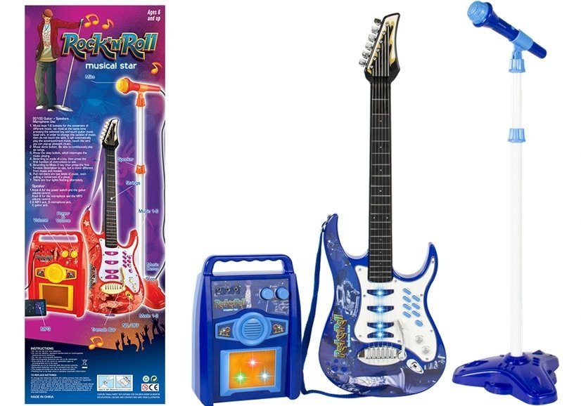 Kids Toy Guitar Amplifier Microphone MP3 Input