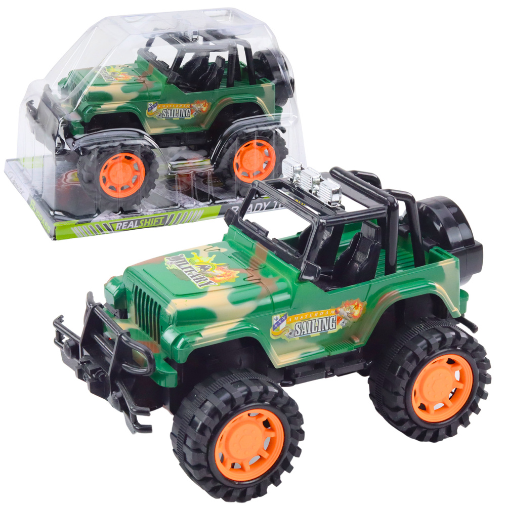 Large Military Off-Road Vehicle Green