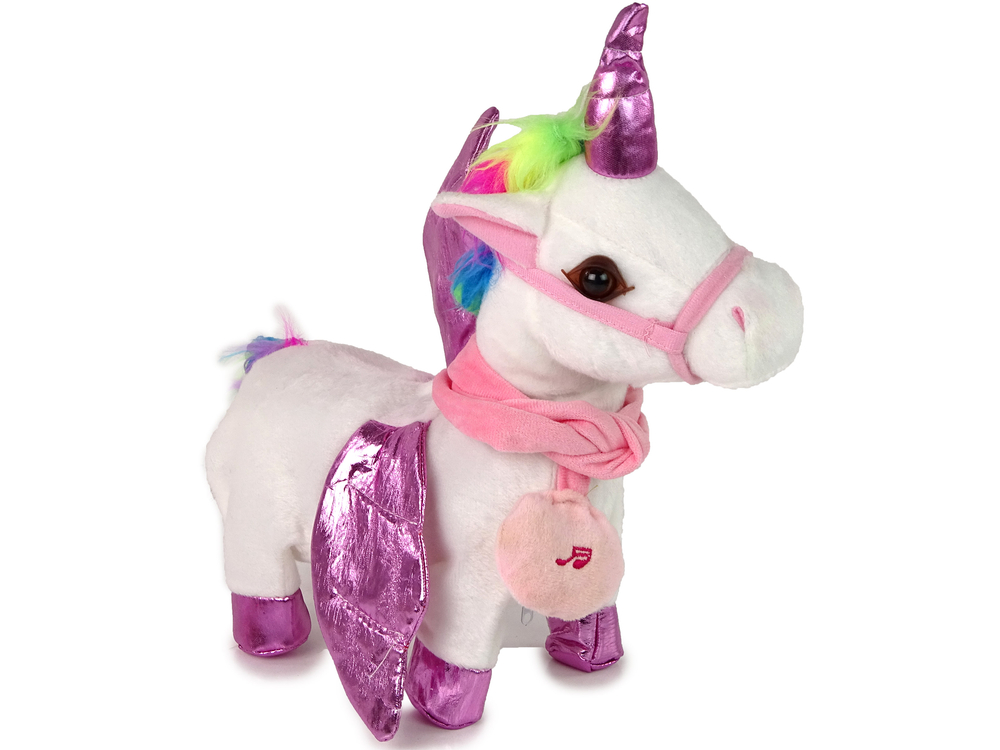 Mascot Horse Interactive Unicorn White Pink Wings