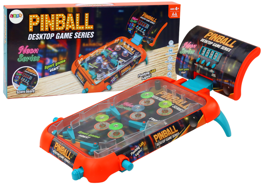 Pinball Arcade Game LED Lights Sounds Scoreboard