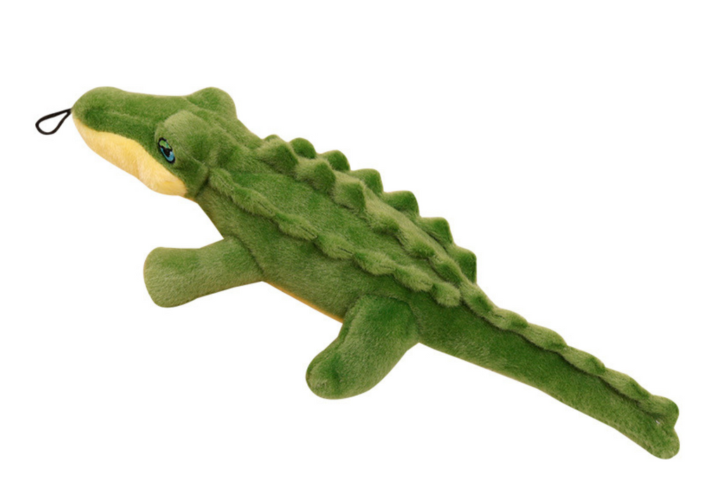 Plush Crocodile with Squeaker Colorful Mascot 30cm