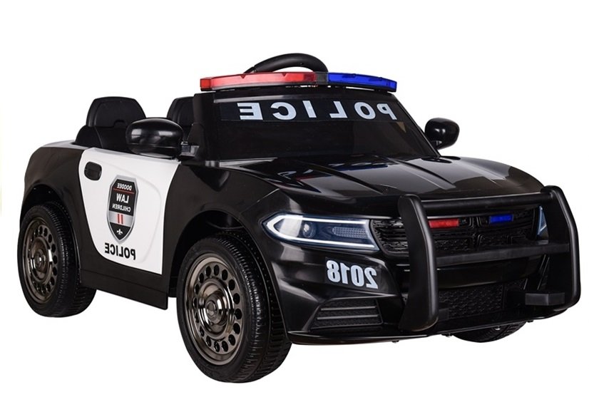 Police Electric Ride-On Car - Black