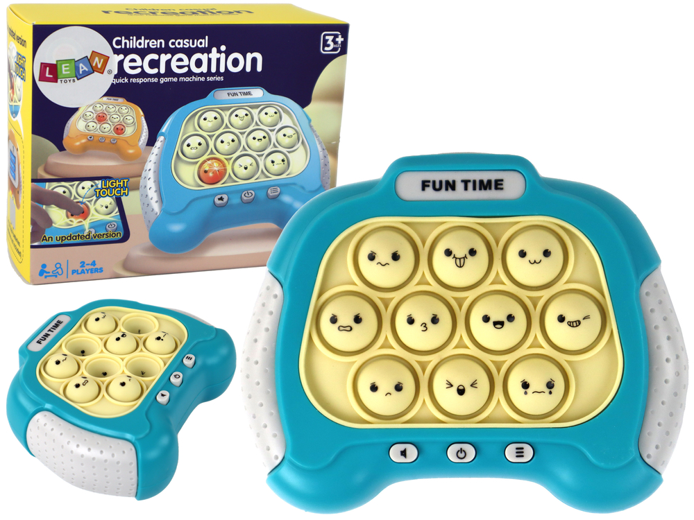 Pop It Battery Operated Sensory Game Console Lights Sounds Yellow