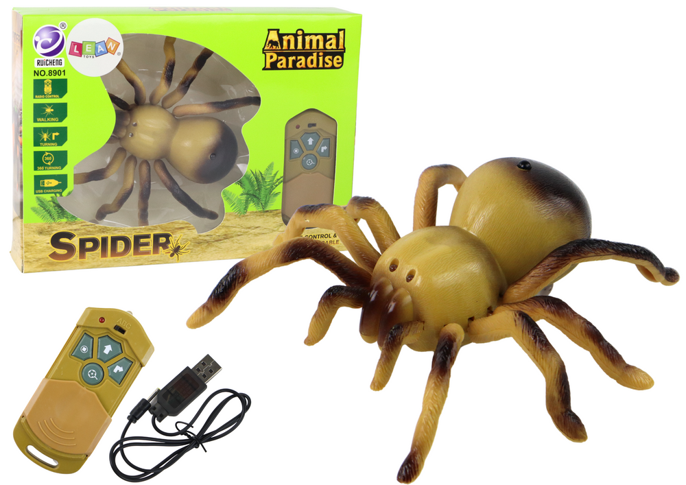 Remote Controlled Spider tarantula Remote R/C Yellow