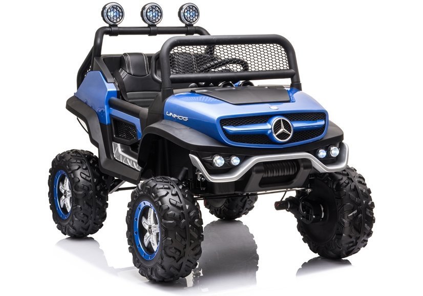 Двухместный детский электромобиль Mercedes Unimog S Painted Blue