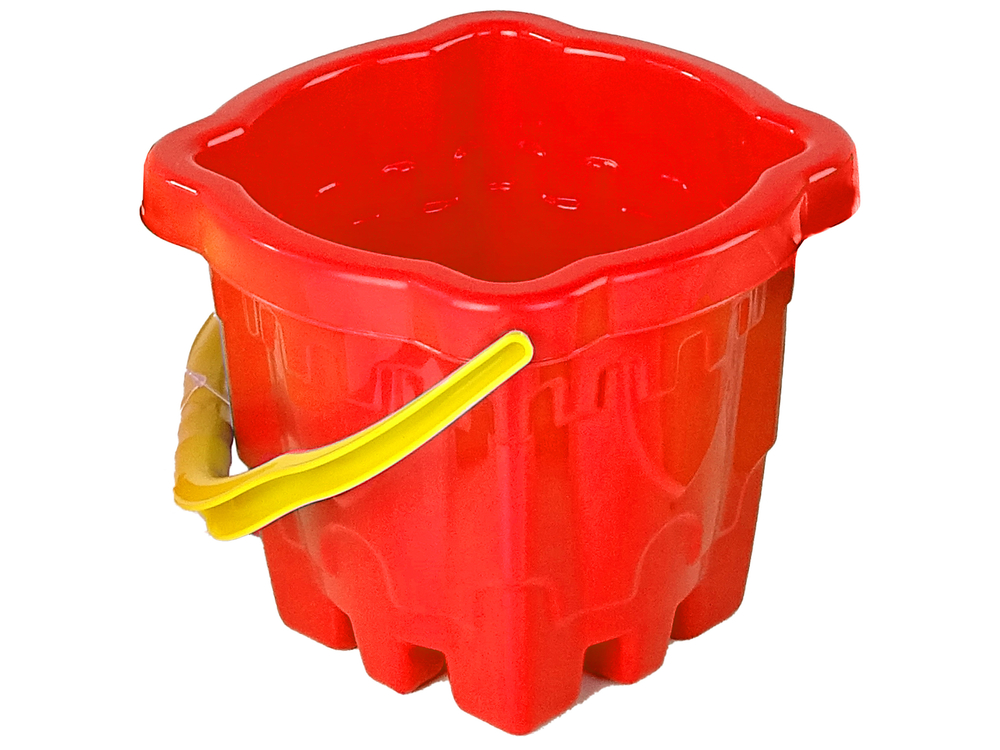 Sand bucket "Castle" Red